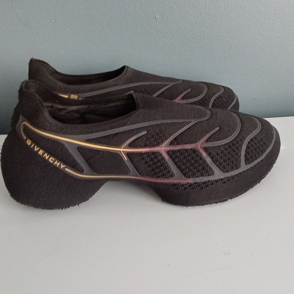 Givenchy Black Knit Slip On Sneakers Athletic Shoes Mens Size 9 US - Picture 7 of 10